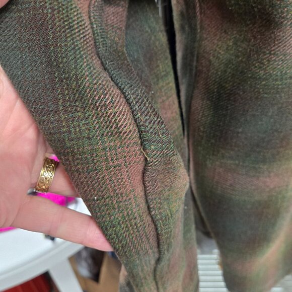 Woolrich Vintage Plaid Camping Hunting Wool Full Zip Up Jacket - Picture 12 of 16